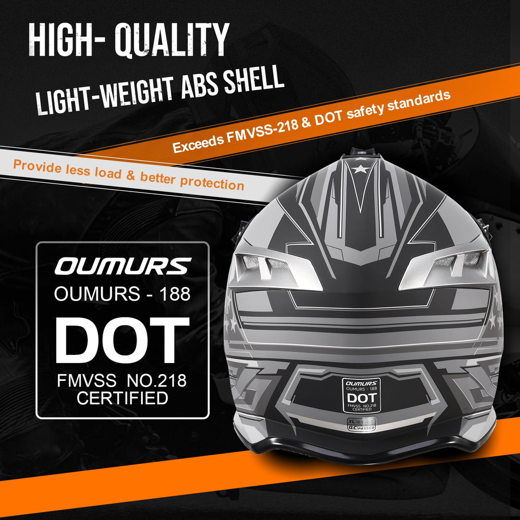 DOT Approved Full Face Motocross Helmet I6551