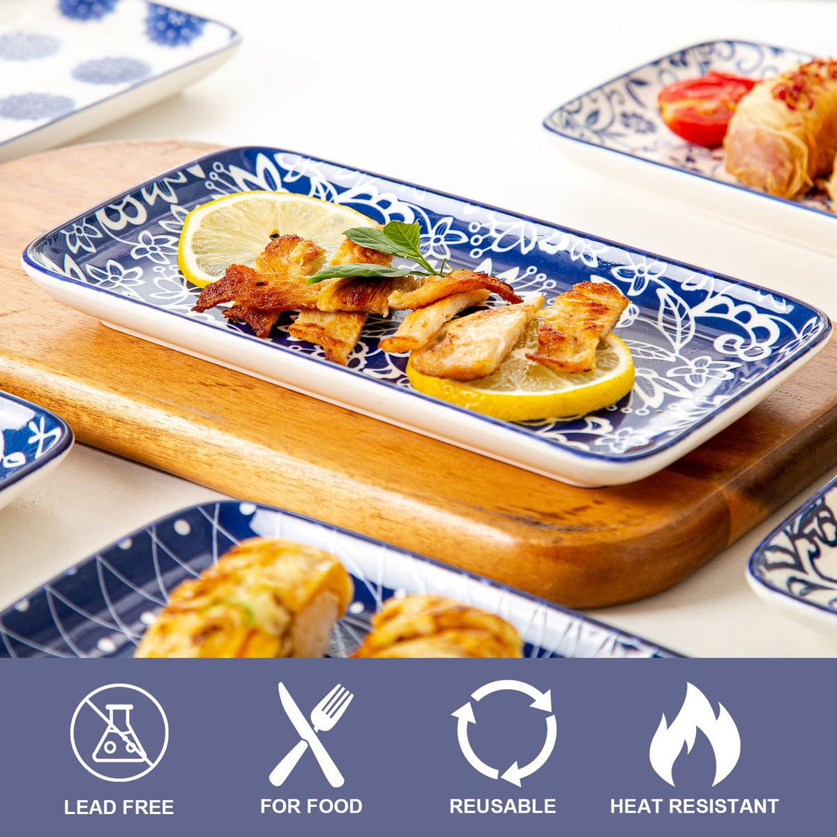 18 Pieces Ceramic Dinnerware Set Service for 6 N753461