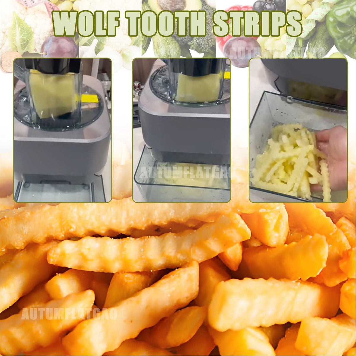 4 in 1 Electric Vegetable Chopper with 4 Stainless Steel Blades W399