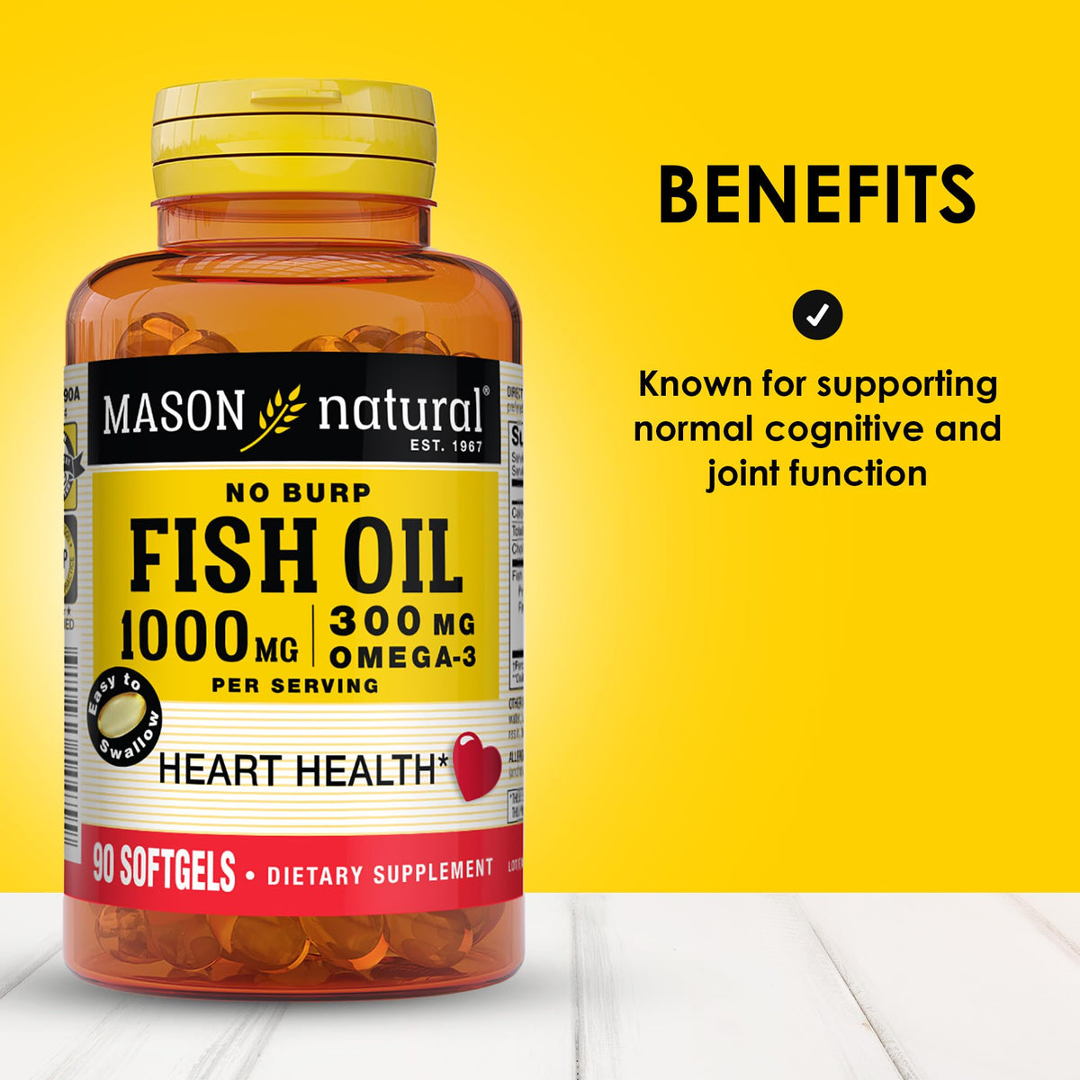 Omega 3 Fish Oil 1000mg 90 Softgels Pack of 3 O3479