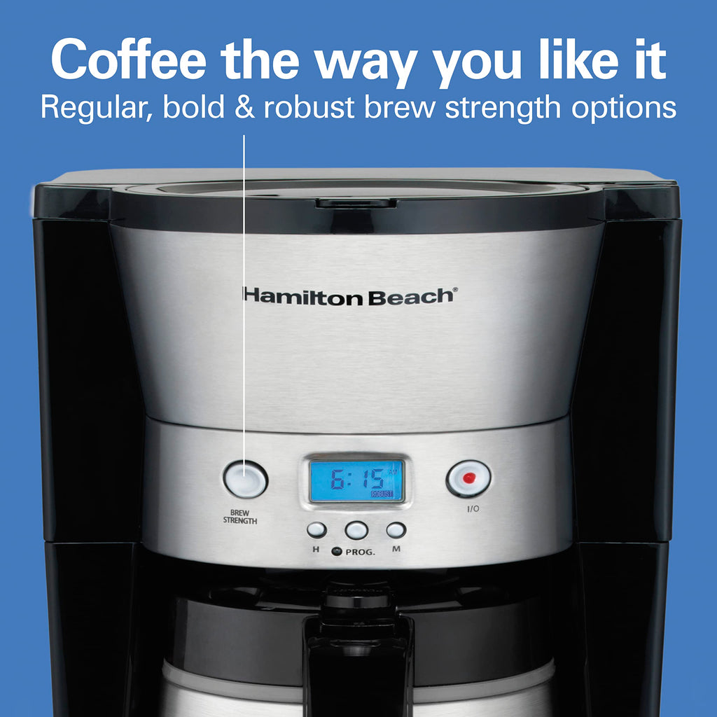 Programmable Drip Coffee Maker with 10 Cup Thermal Carafe R697672