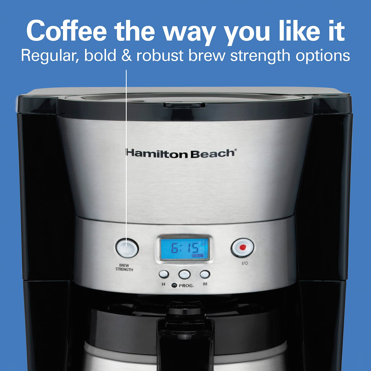 Programmable Drip Coffee Maker with 10 Cup Thermal Carafe R697672