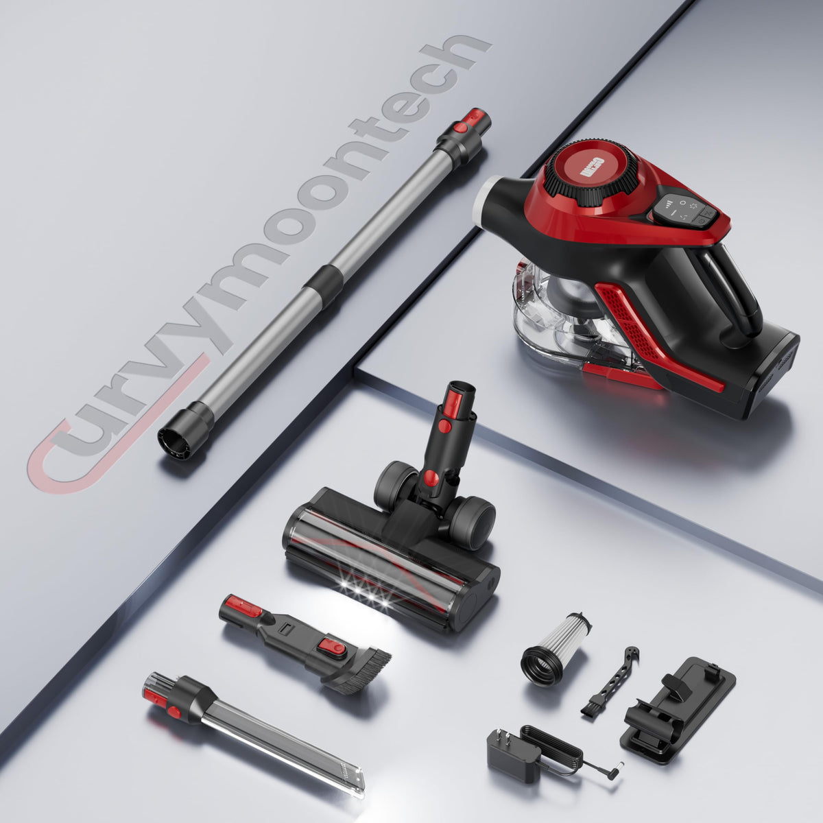 Cordless Stick Vacuum 45Kpa 1.5L Lightweight Handheld Vacuum F859