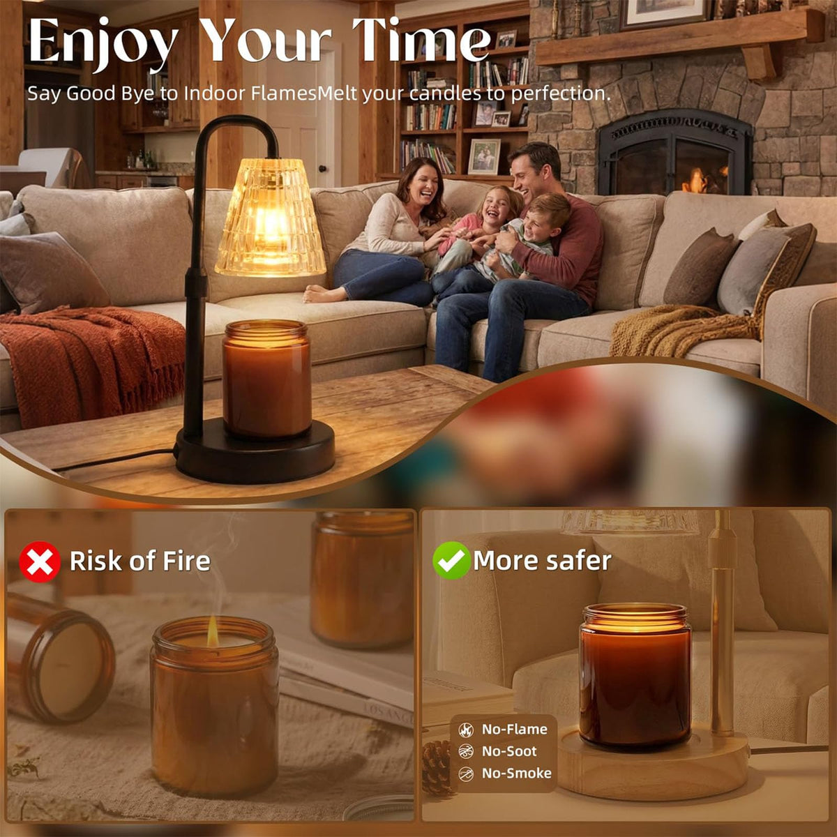 Candle Warmer Lamp with Timer, Dimmable W6919