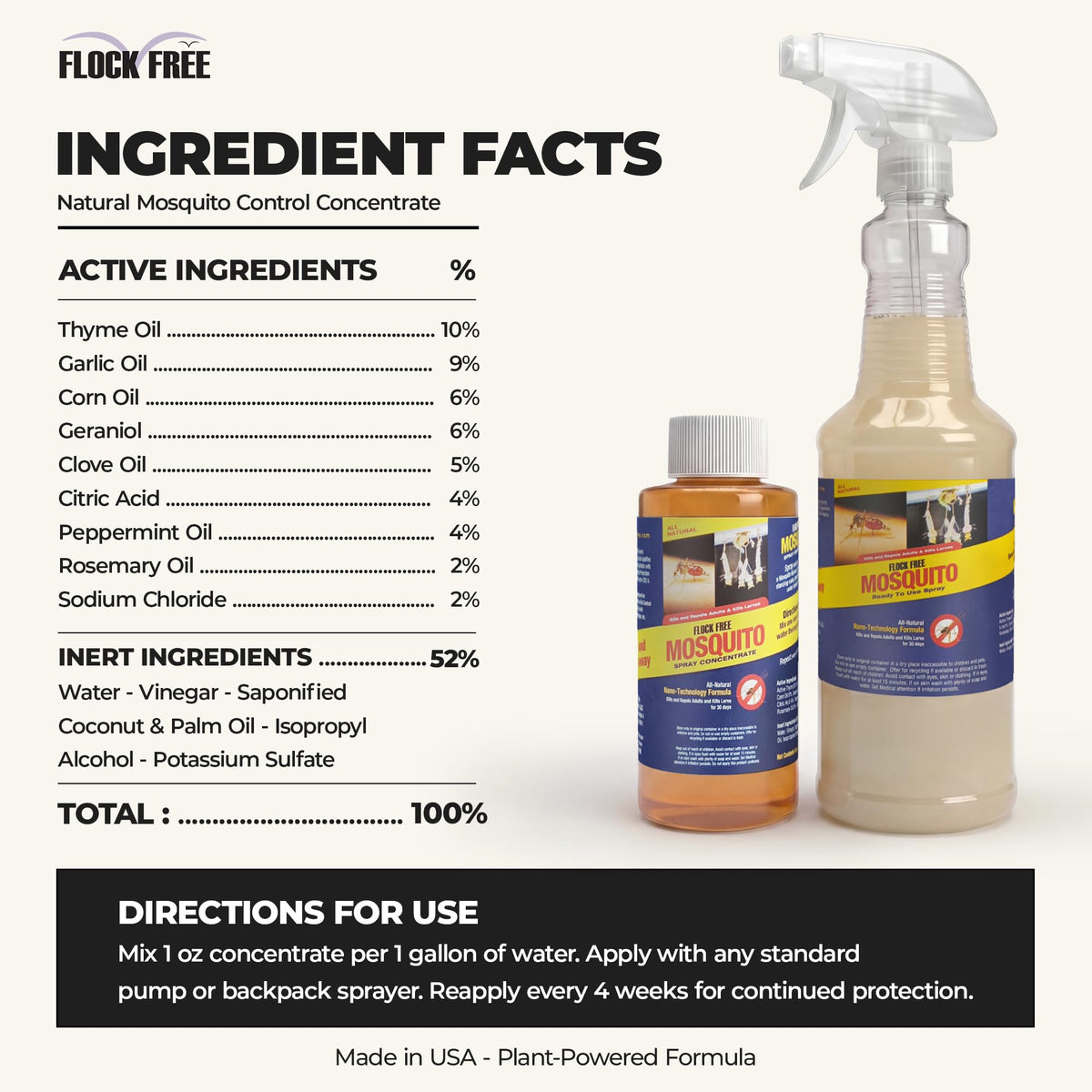 Mosquito Repellent 32 oz Spray & 4 oz Refill V2197