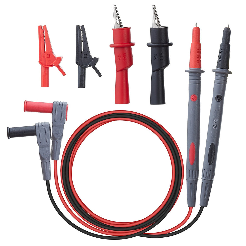 Silicone Multimeter Test Leads with Alligator Clips R116821