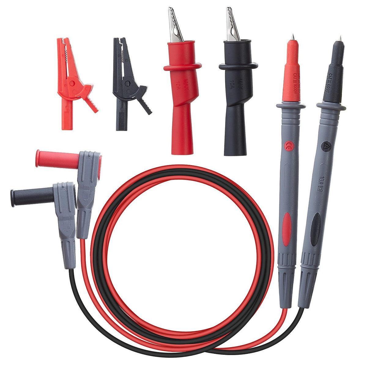 Silicone Multimeter Test Leads with Alligator Clips R116821