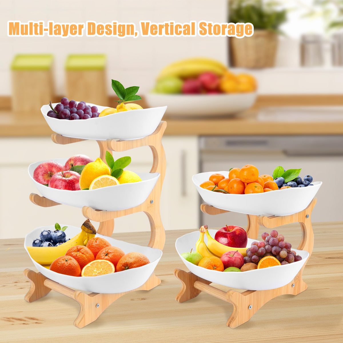 3-Tier Plastic Fruit Bowl K670196