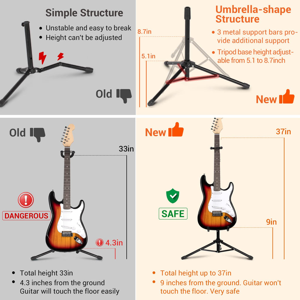 Folding Adjustable Guitar Stand K106336