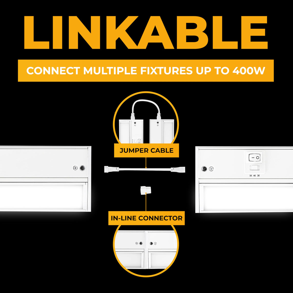 LED Under Cabinet Lighting 24 Inch White S856