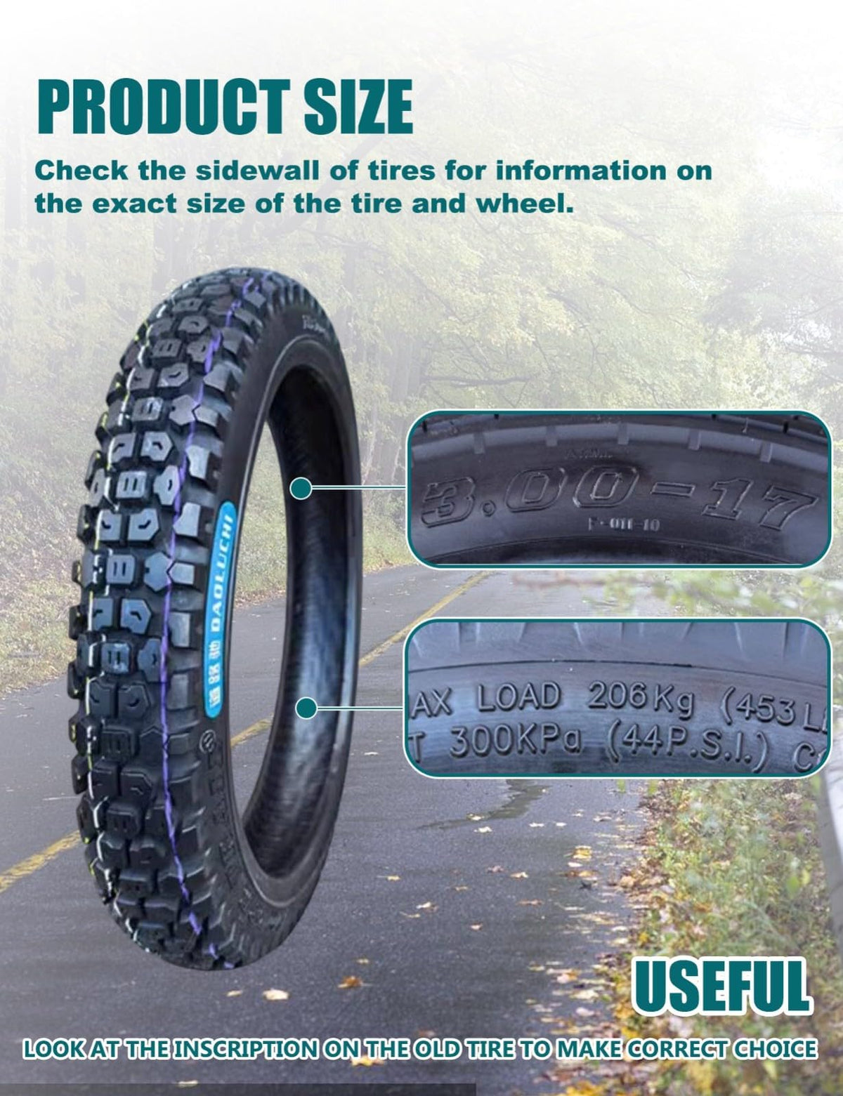 3.00-17 Scooter Tire U9141