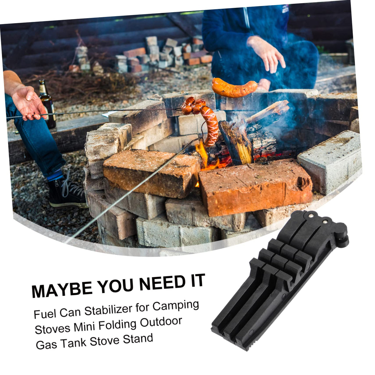 Compact Folding Propane Camp Stove Canister Stand W77551