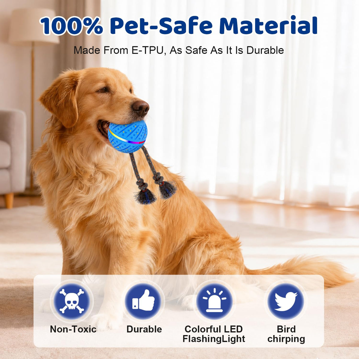 Interactive Dog Toys Ball for Aggressive Chewers H43635