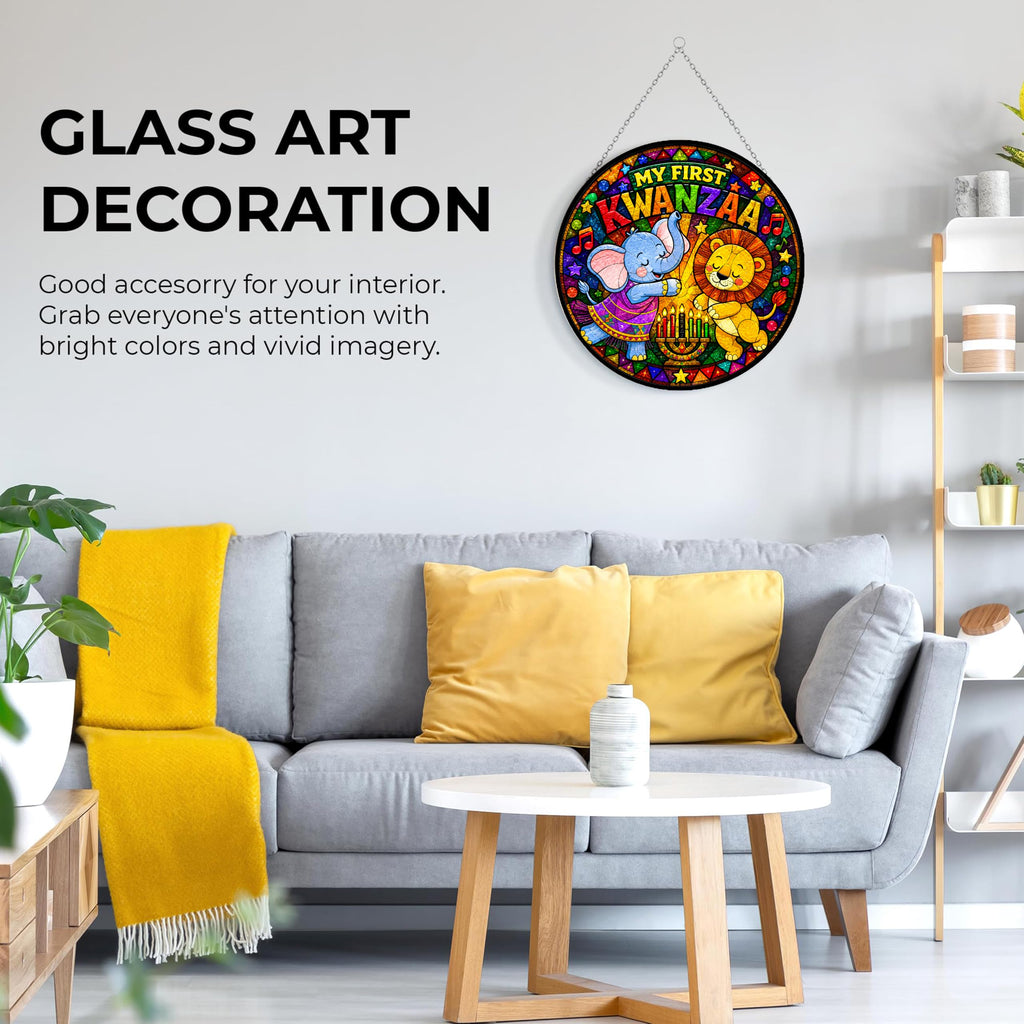 Stained Glass Wall Decor 7.9" M66384
