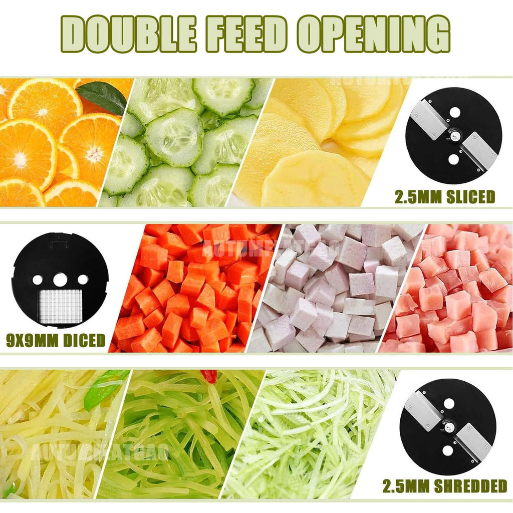 4 in 1 Electric Vegetable Chopper with 4 Stainless Steel Blades W399