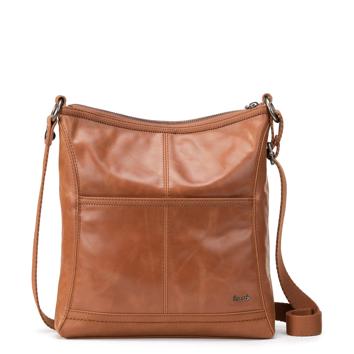 Leather Crossbody Purse with Zipper Closure W63227