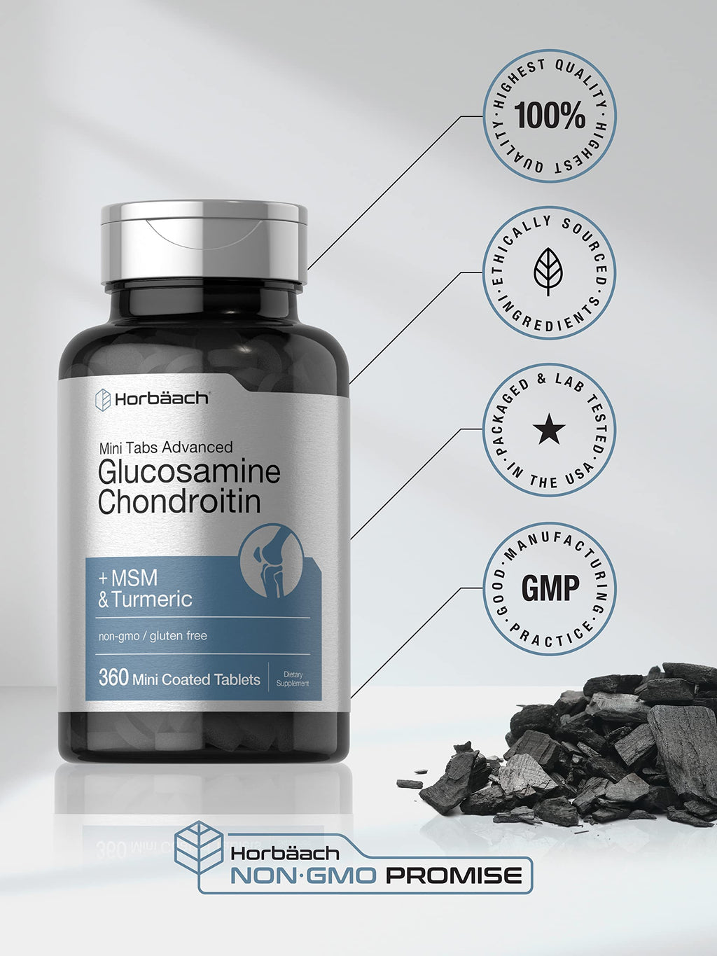 Glucosamine Chondroitin MSM Turmeric 360 Tablets J840033