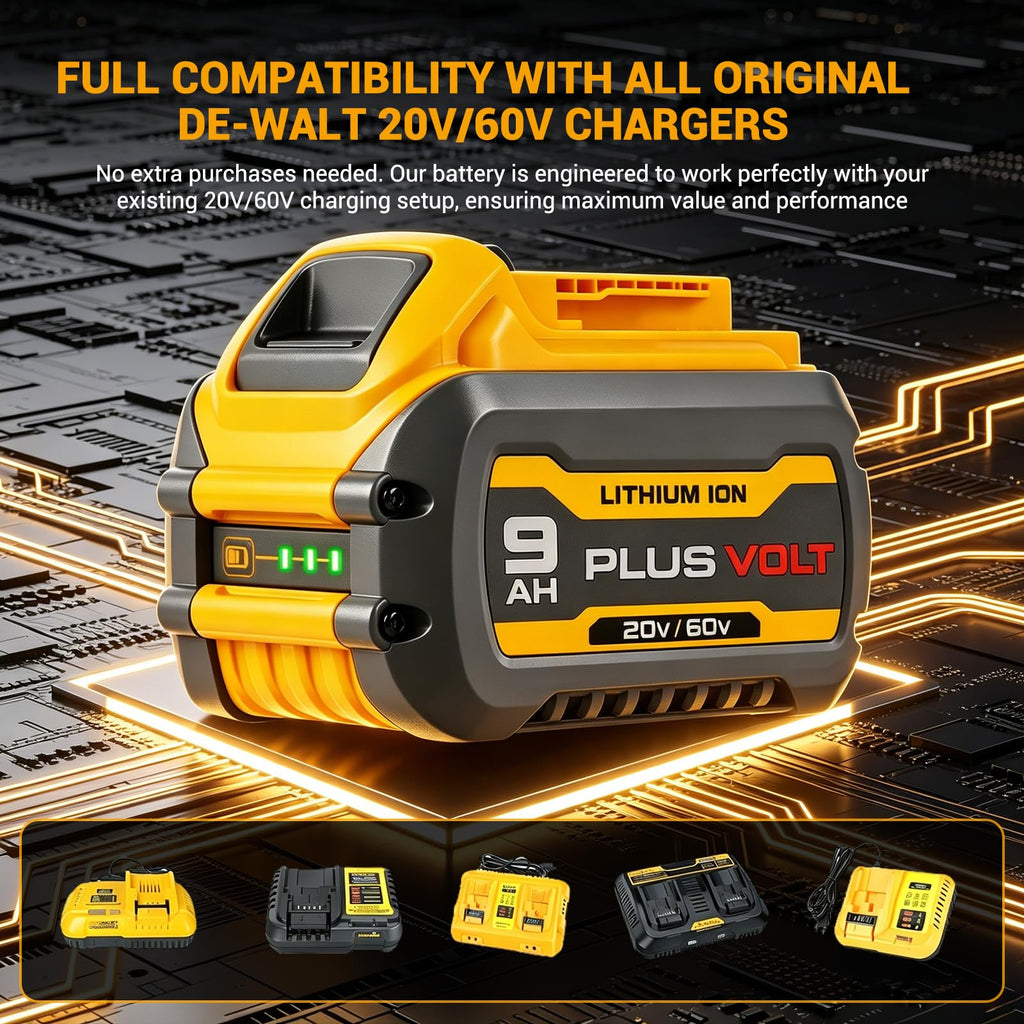 9.0Ah 20V/60V Lithium Battery (2 Packs) H45040