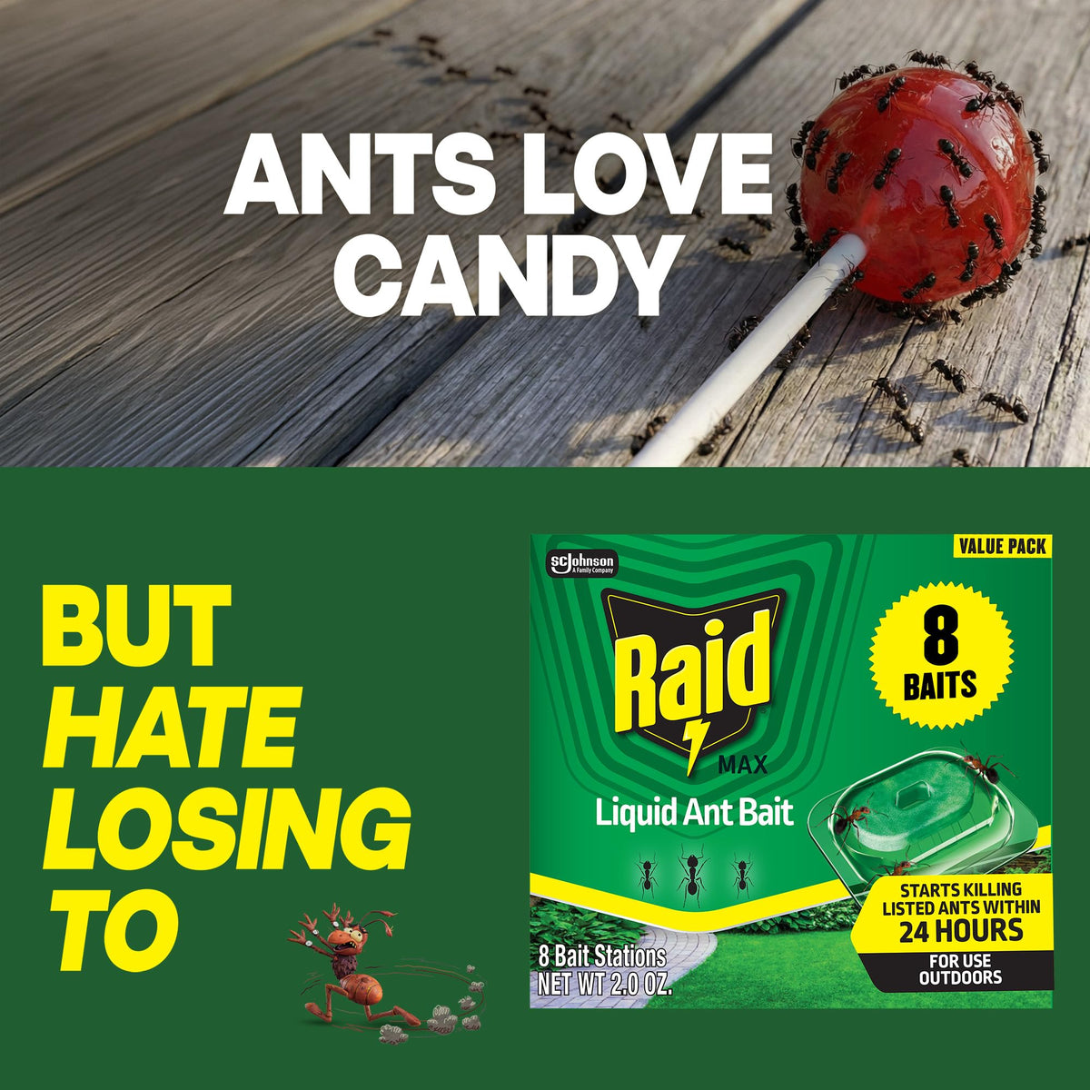 Liquid Ant Bait 8 Bait Stations 2 fl oz T42039