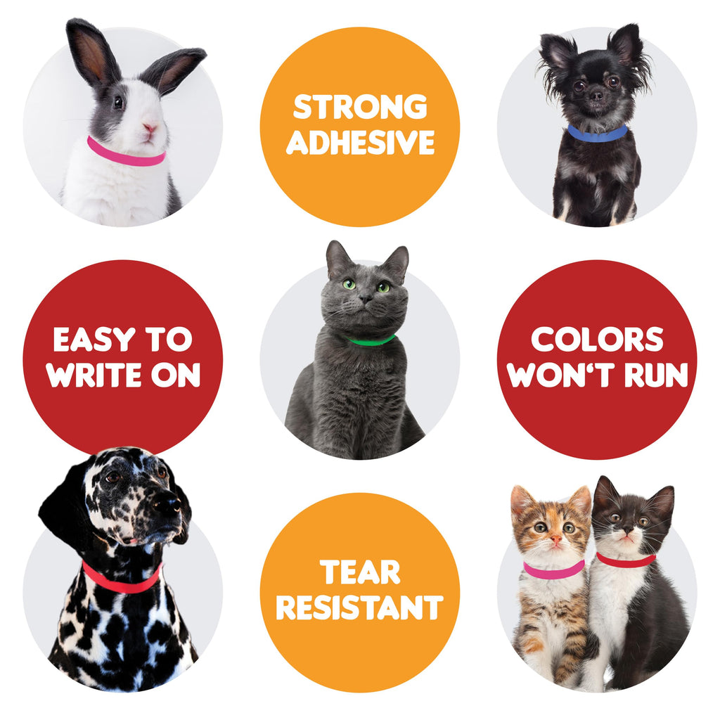 10 Inch 500 Count Waterproof Writable Pet ID Collars Y9996