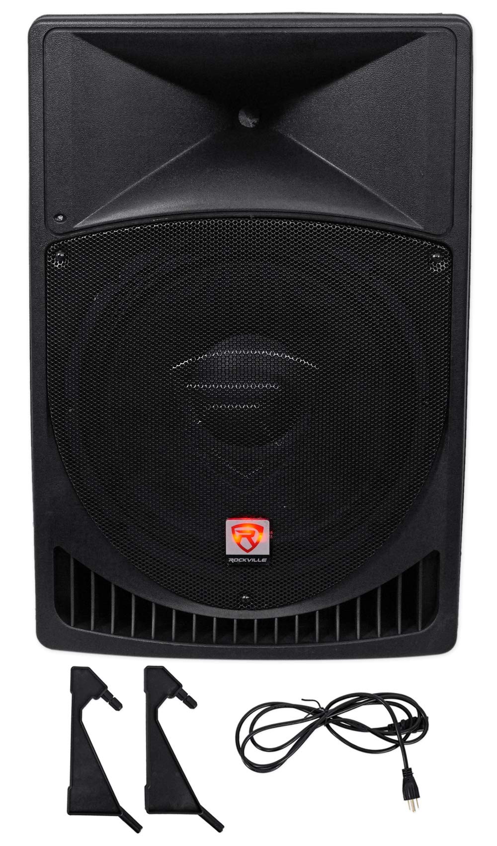15" Powered PA Speakers 2-Pack with Mixer A5651
