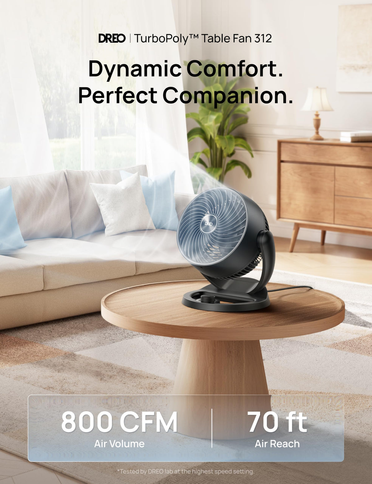 12 Inches 25db Quiet 3 Speeds Table Air Circulator Fan S764616