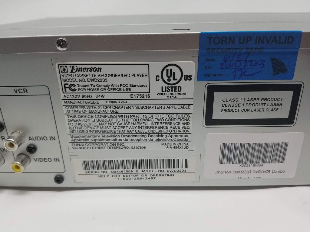 DVD/VCR Combo T554180