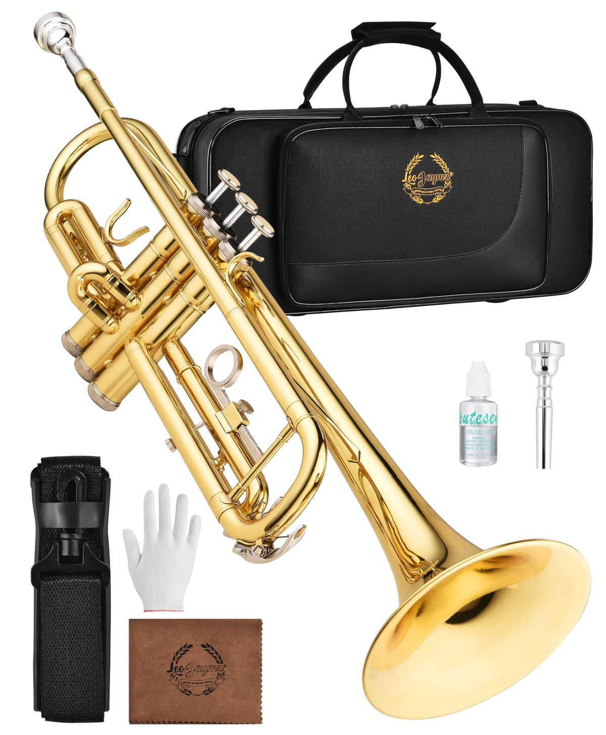 Bb Brass Trumpet with Case and 7C Mouthpiece T461