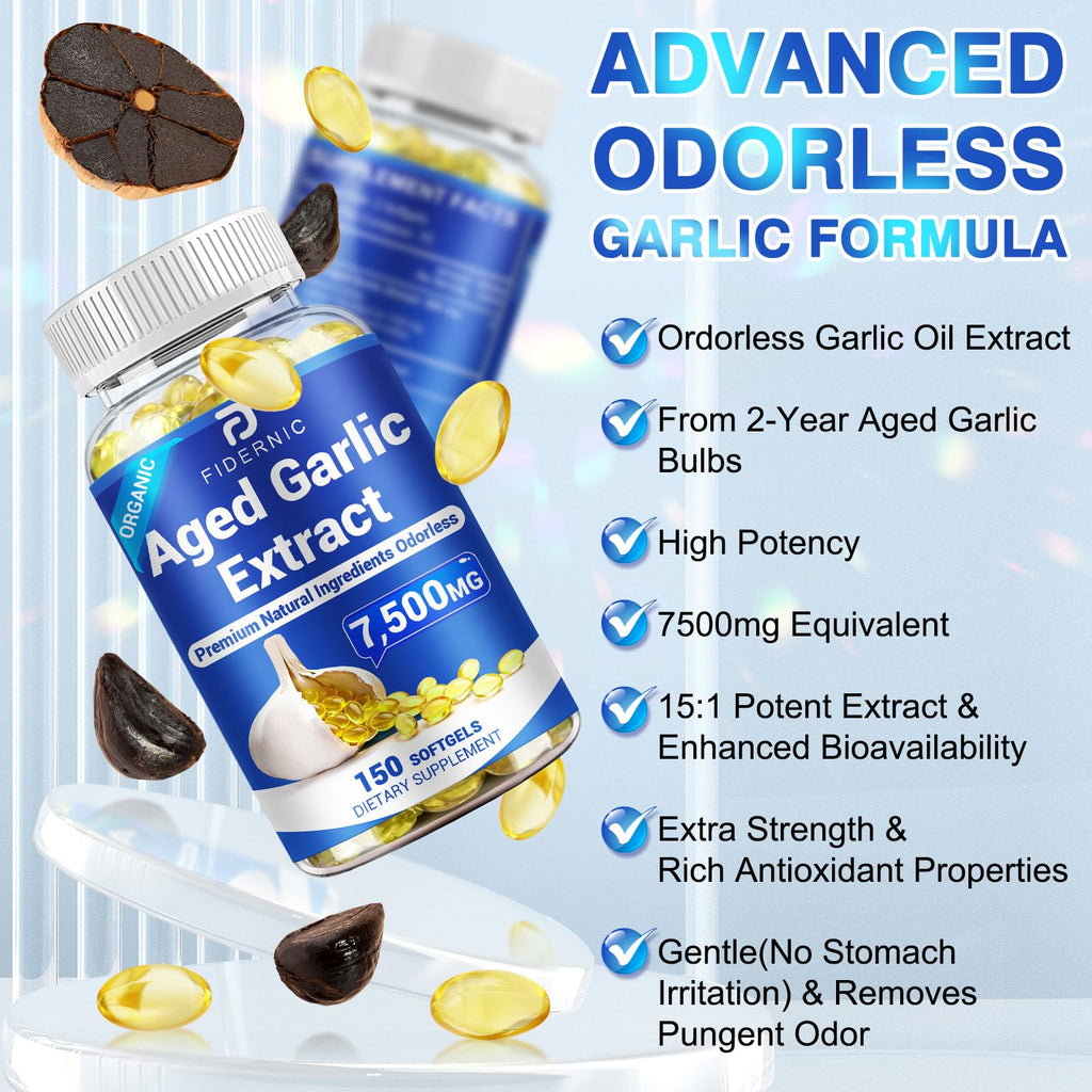 Odorless Organic Garlic Supplement 150 Softgels P928945
