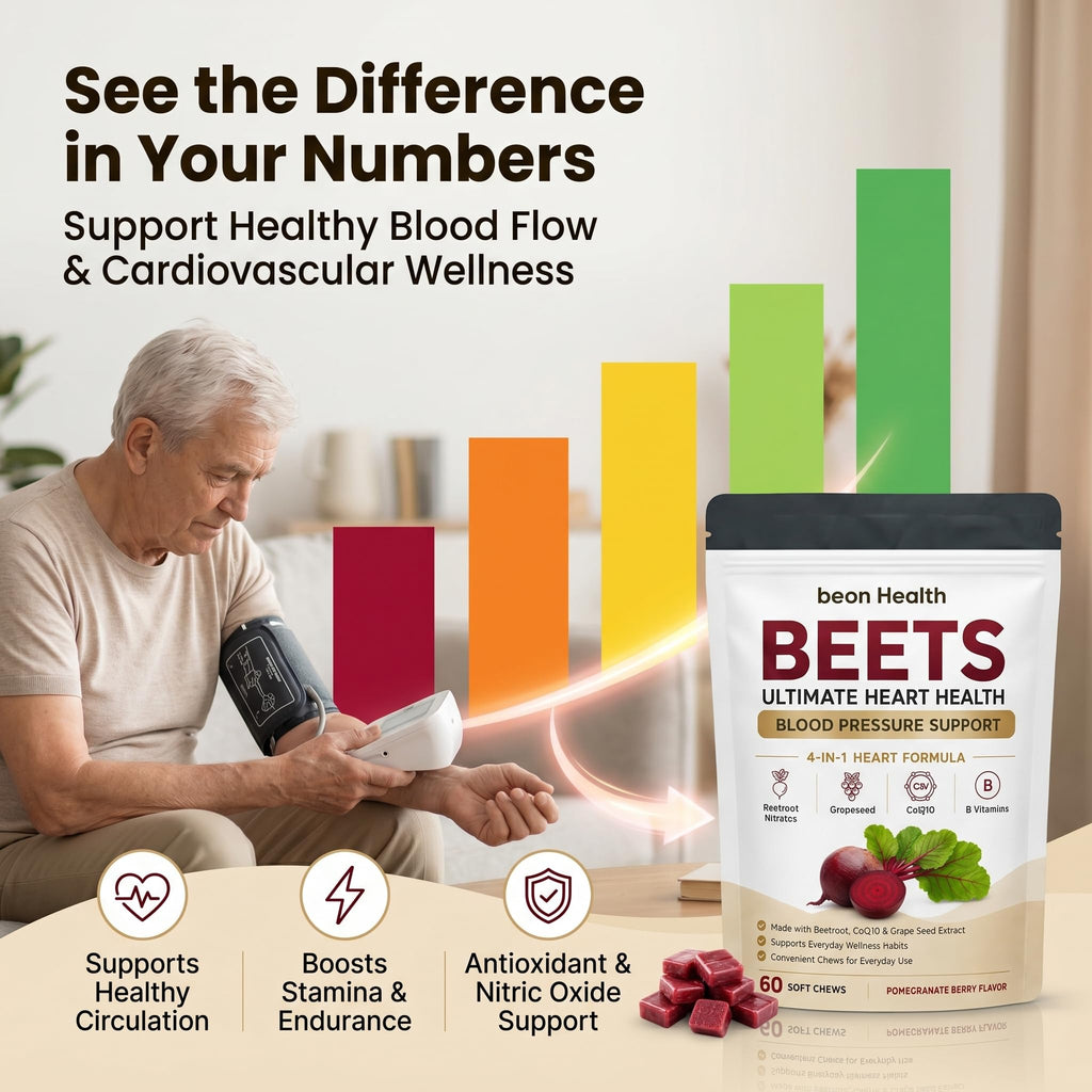 500mg Beetroot CoQ10 Grape Seed Extract Chews S911