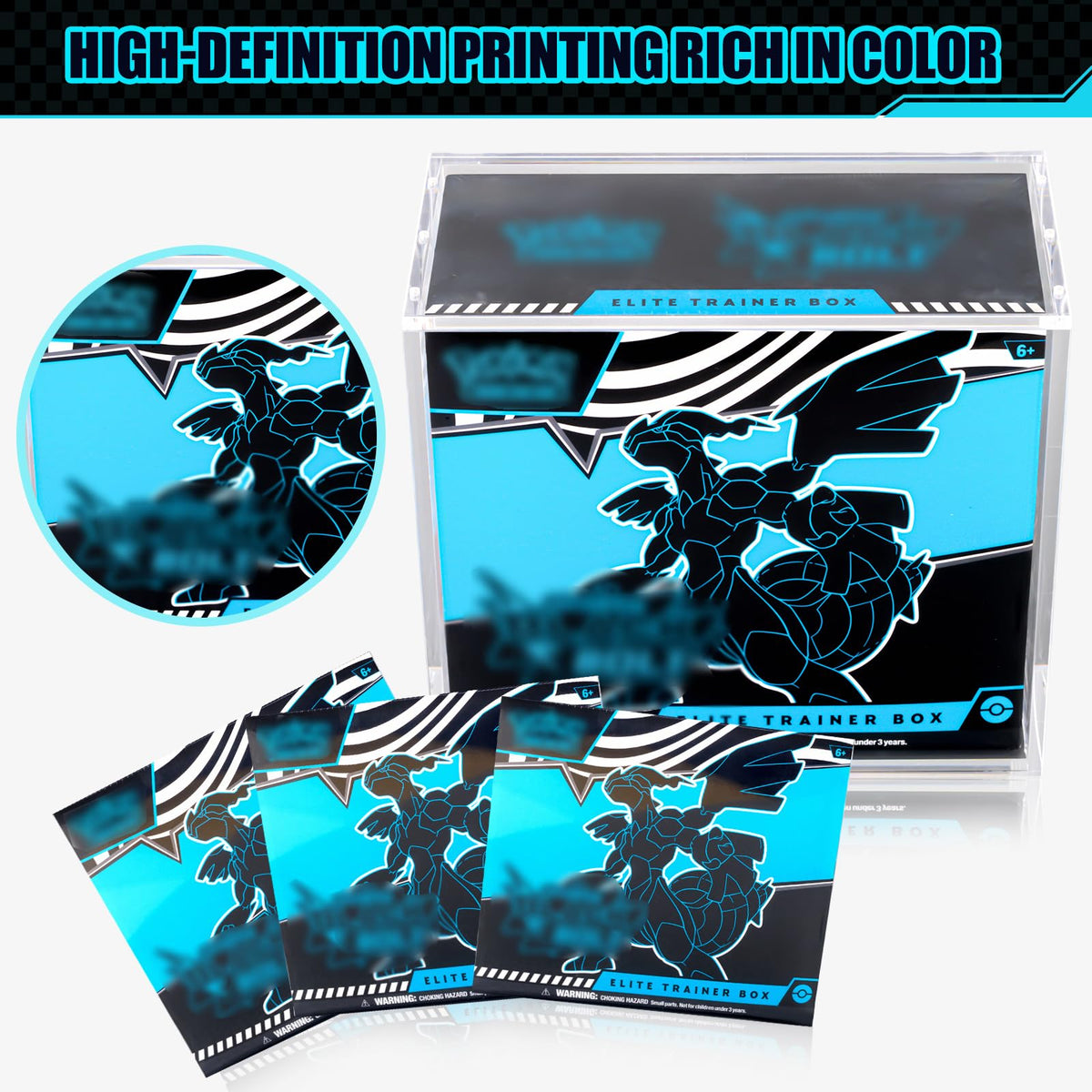 8mm+5mm Ultra Thick Stackable Acrylic Protector with Strong Magnets E239081