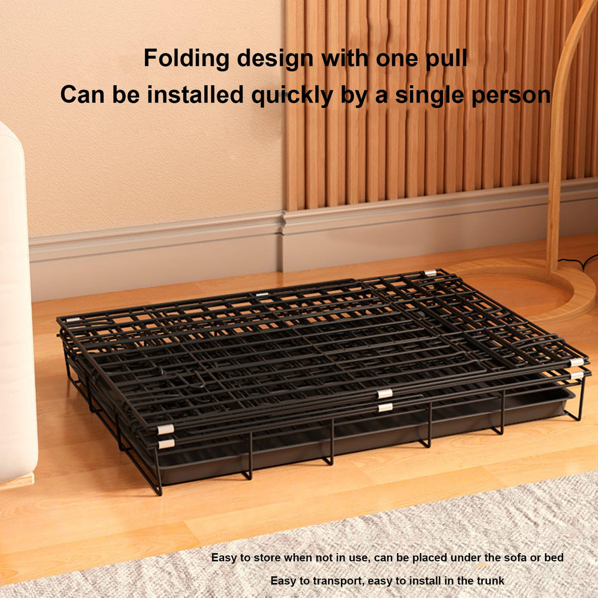 4-Tier Cat Cage with Wheels I737232