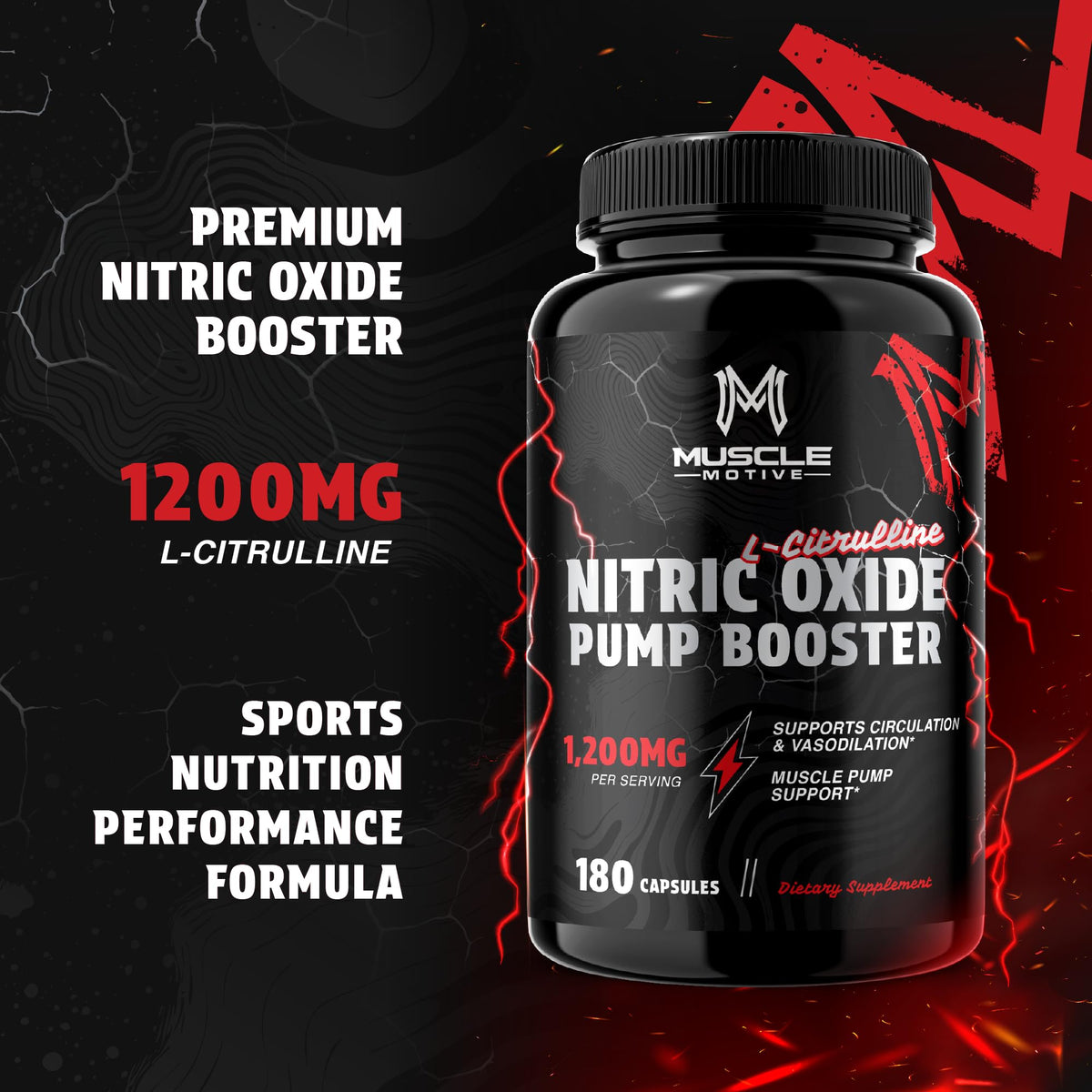 Nitric Oxide Supplement 180 Capsules Y921