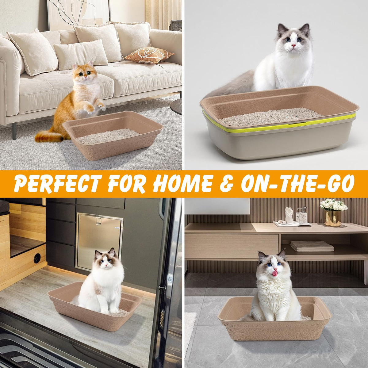 Disposable Cat Litter Box 9-Pack I6202