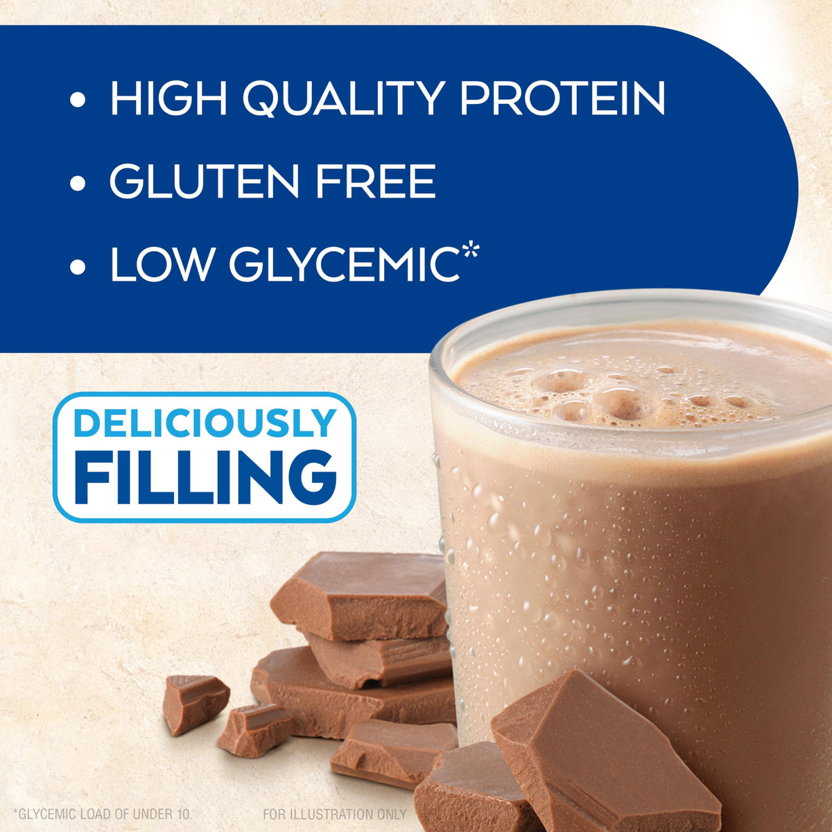 Chocolate Banana Protein Shake, 15g Protein, 2g Net Carb, 12 Count H4099