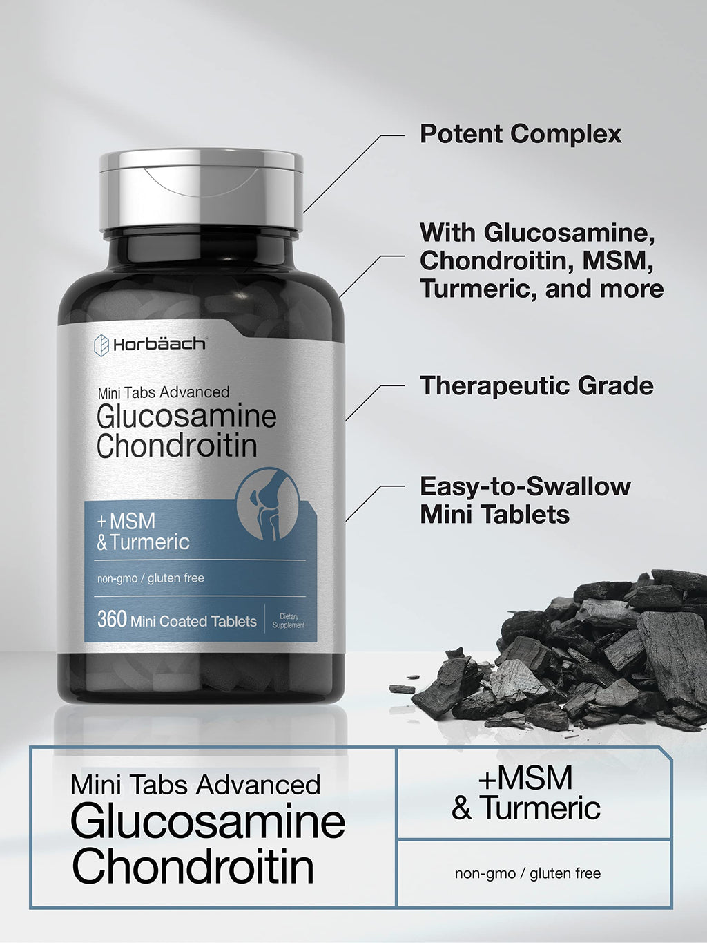 Glucosamine Chondroitin MSM Turmeric 360 Tablets J840033