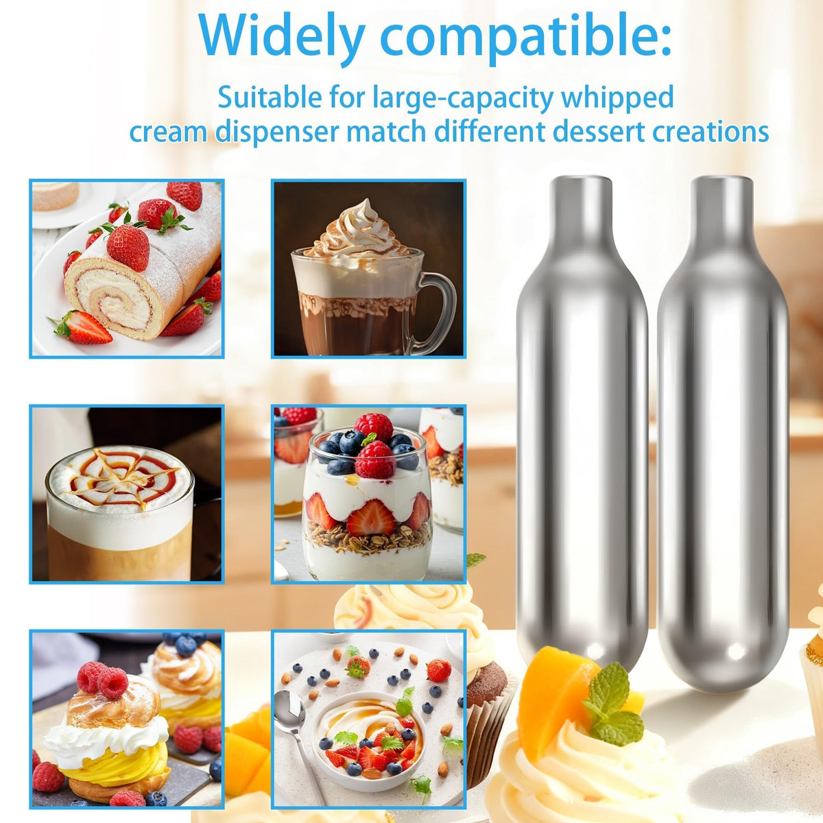 8g Whipped Cream Chargers 10-Pack W544