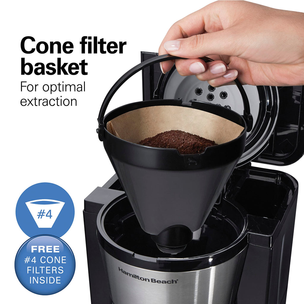 Programmable Drip Coffee Maker with 10 Cup Thermal Carafe R697672