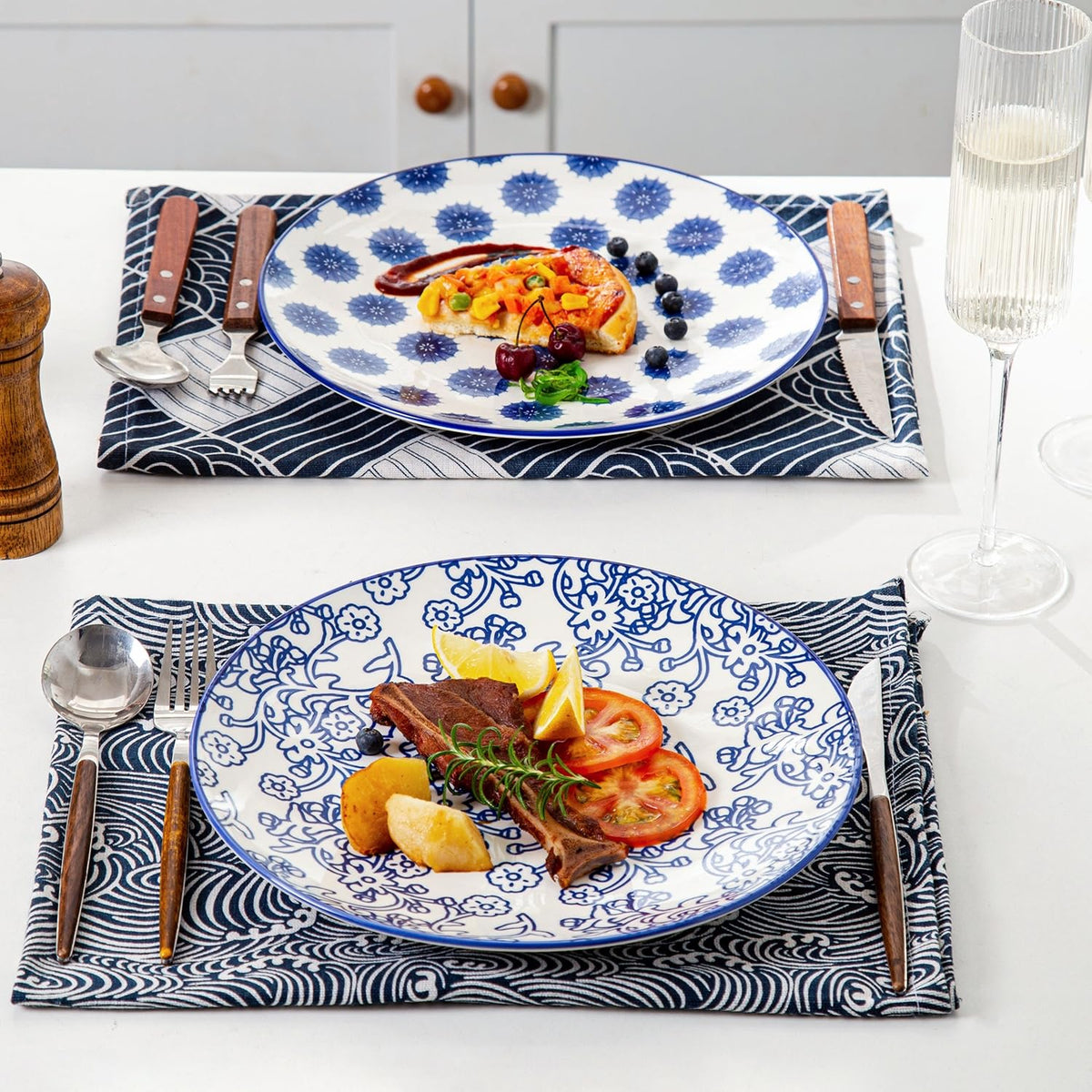 18 Pieces Ceramic Dinnerware Set Service for 6 N753461