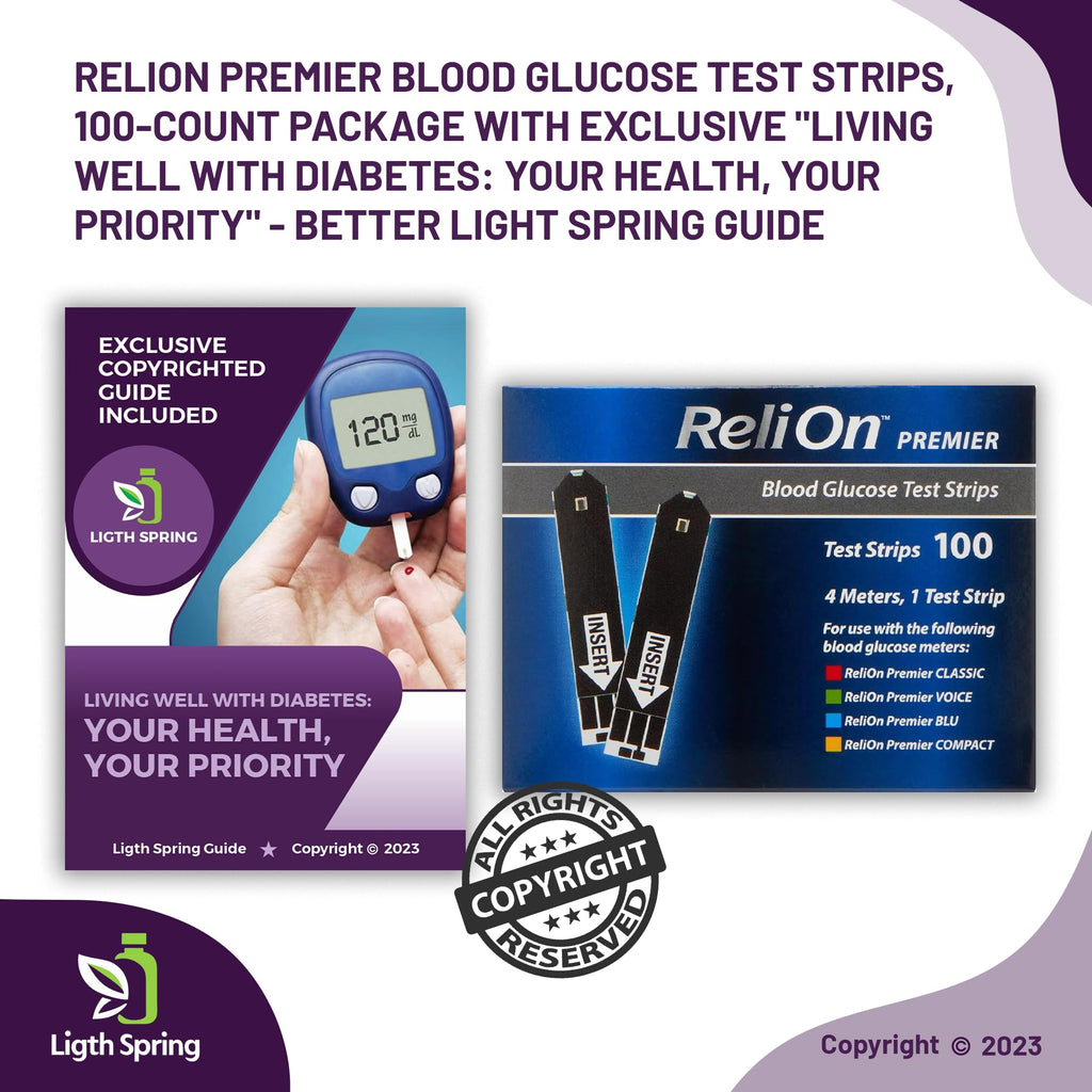 Blood Glucose Test Strips 100Ct 2 Pack B639033