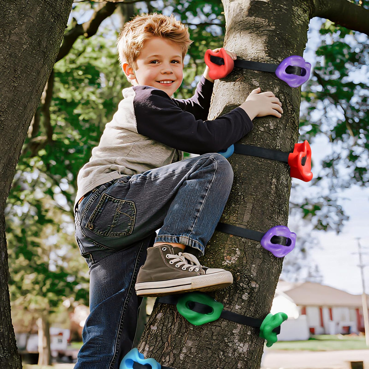 20 Tree Climbing Holds with 6 Ratchet Straps U831