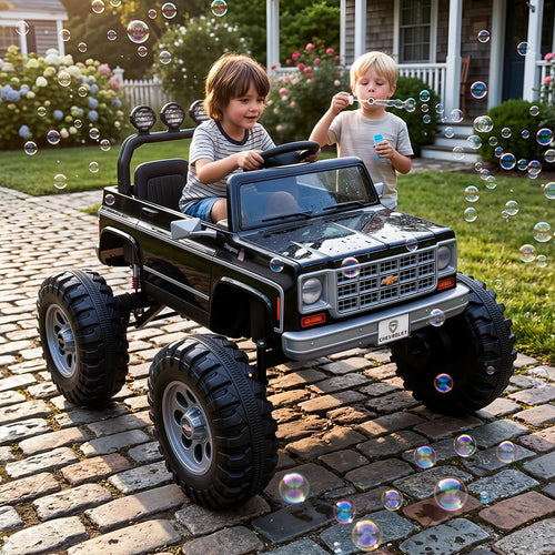 24V Ride on Truck with Remote Control, Black Y5860