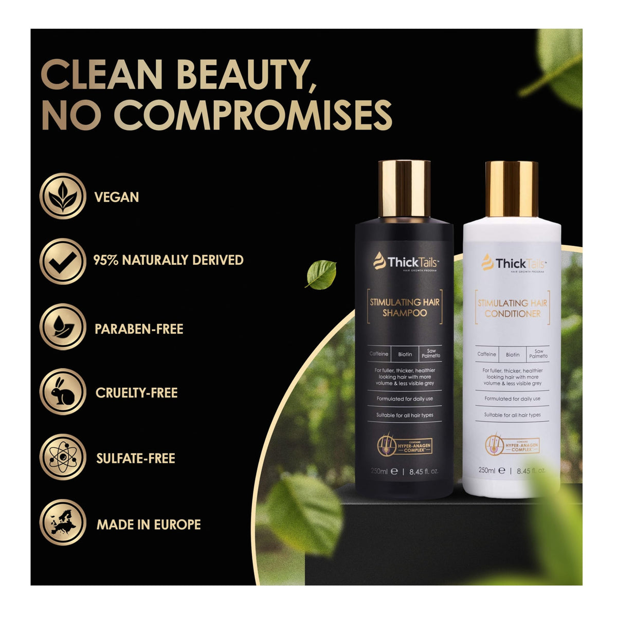 Biotin Caffeine Shampoo and Conditioner Set N7248