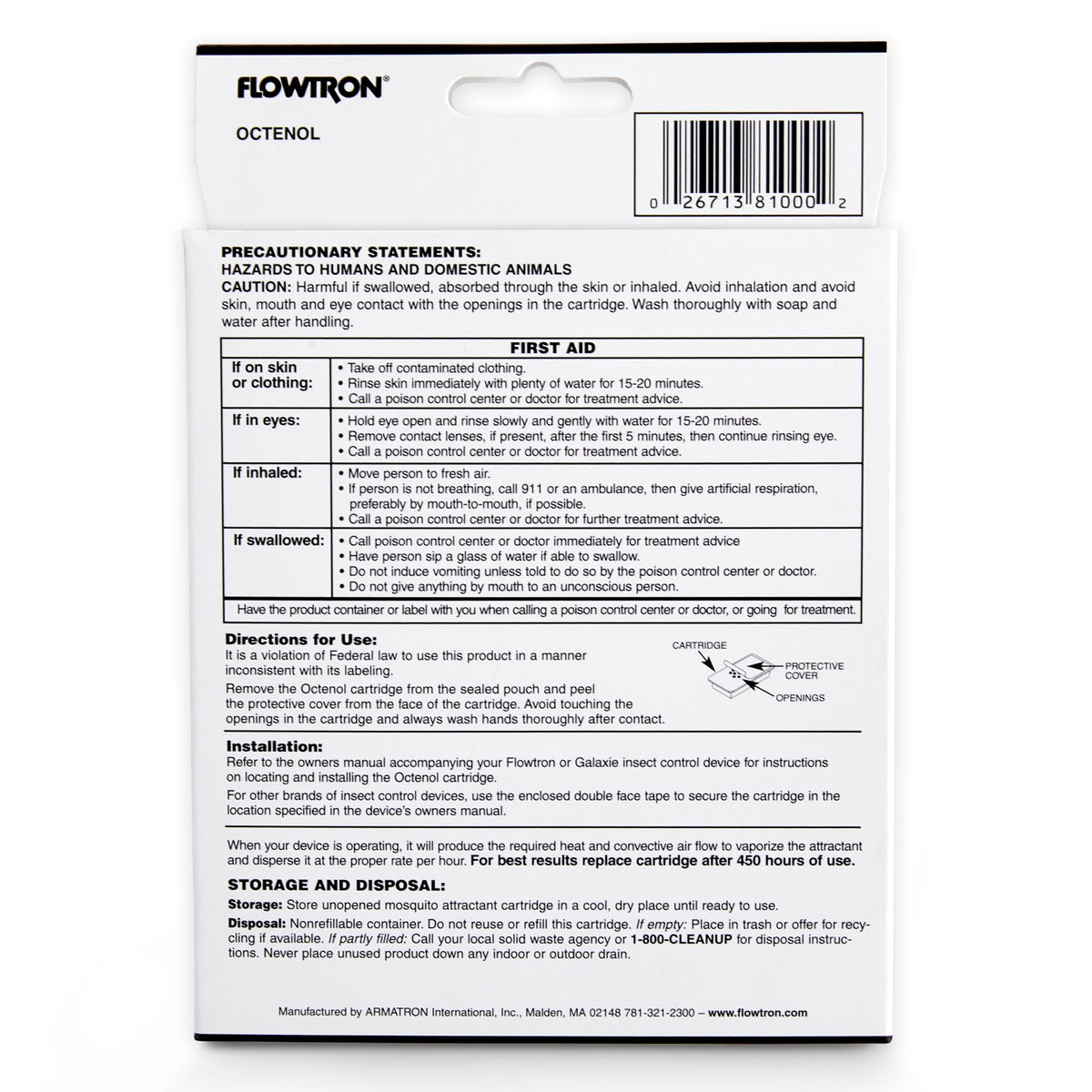 Octenol Mosquito Attractant Cartridge X573