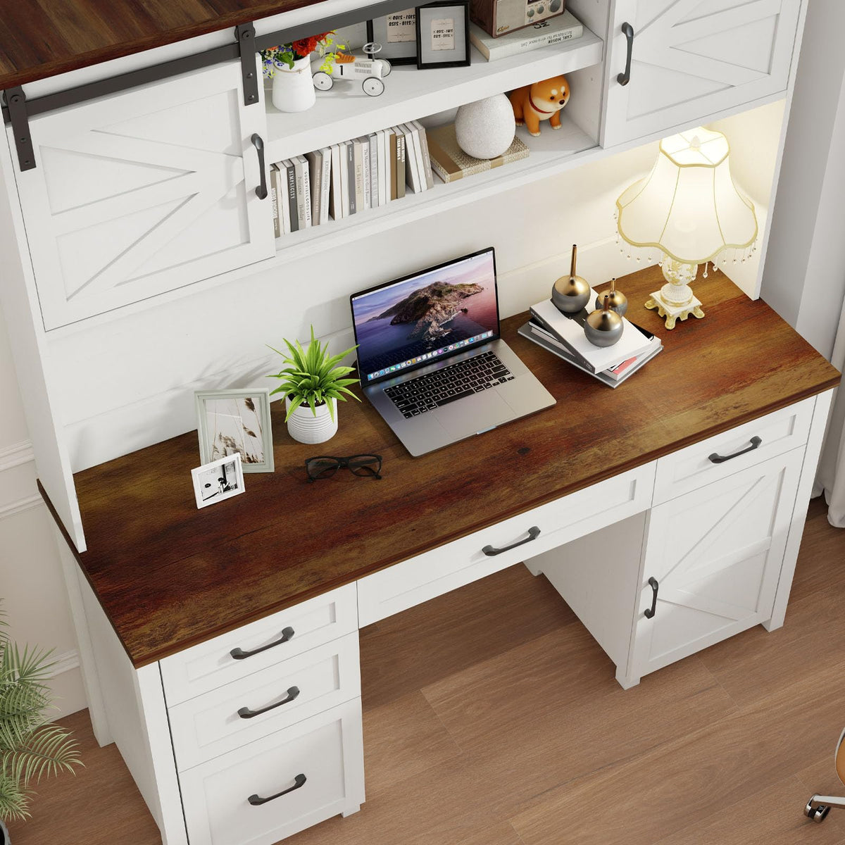 67" H Executive Desk with File Drawer N6175