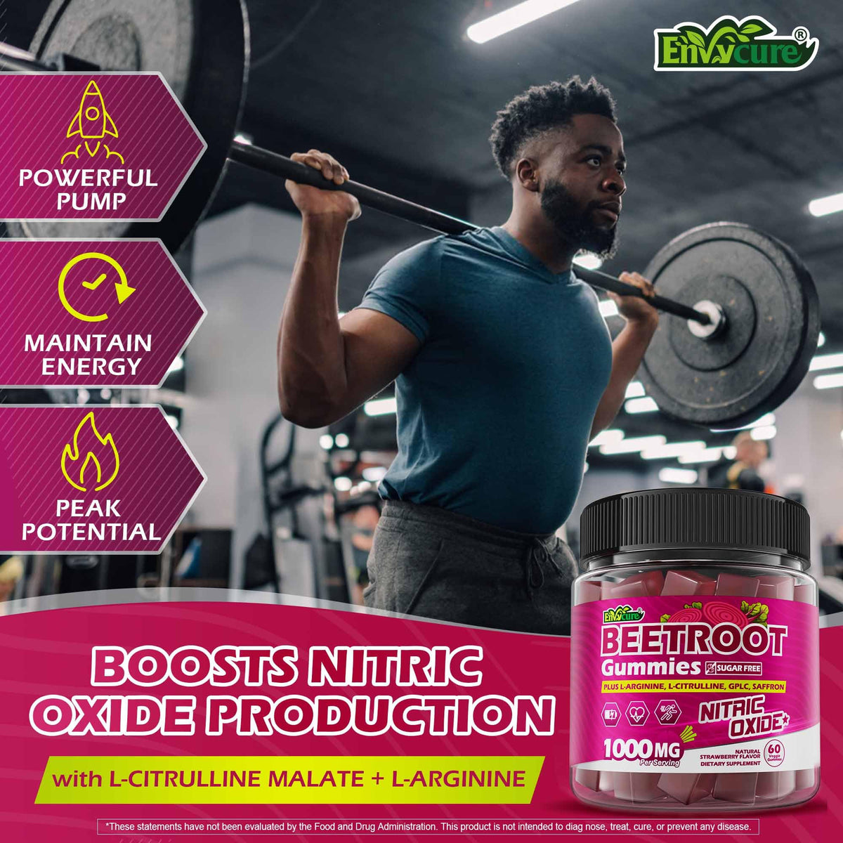 Sugar Free Beet Root Gummies with L-Citrulline & L-Arginine I8022