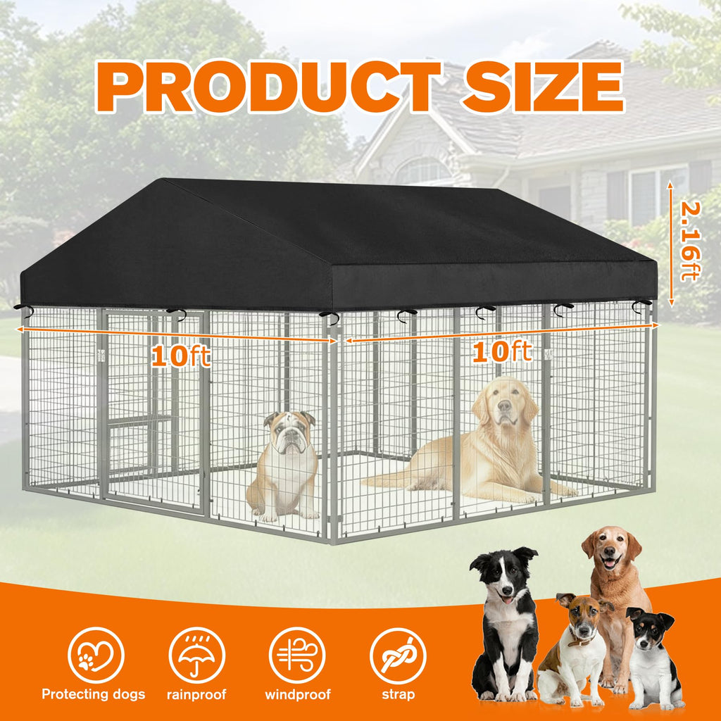10' x 10' Waterproof 600D Oxford Dog Kennel Cover F783791