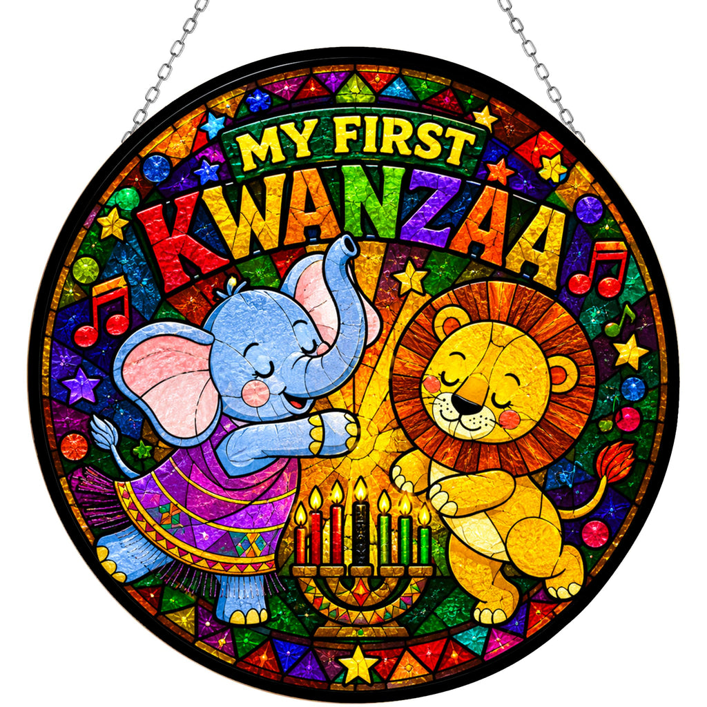 Stained Glass Wall Decor 7.9" M66384