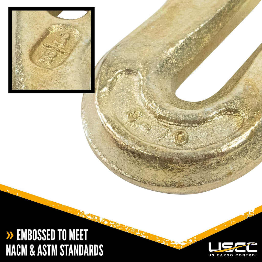 3/8 Inch Clevis Grab Hook 4-Pack Grade 70 J694654
