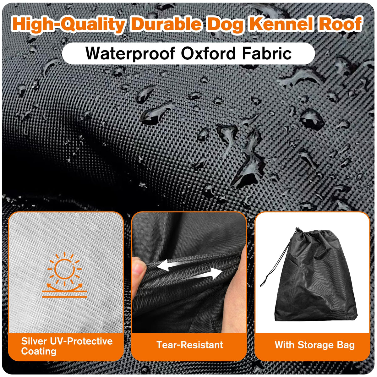 10' x 10' Waterproof 600D Oxford Dog Kennel Cover F783791